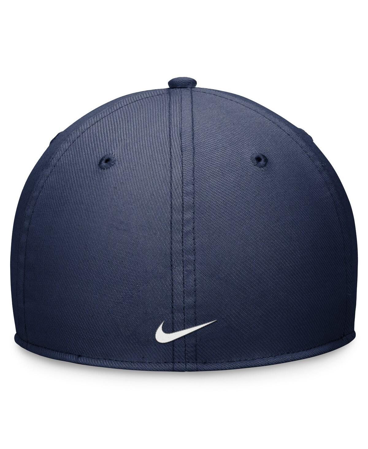 Shop Nike Men's  Navy Milwaukee Brewers Evergreen Performance Flex Hat