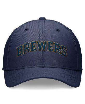 Men's Navy Milwaukee Brewers Evergreen Performance Flex Hat