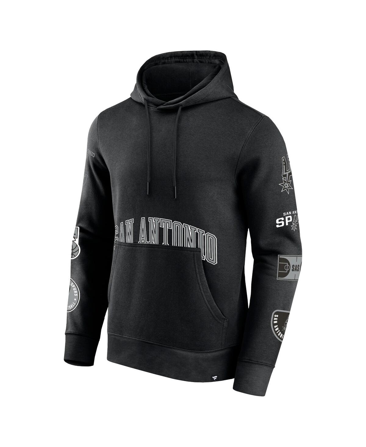 Men's FanaticsSan Antonio Spurs Home Court Pullover Hoodie - Black