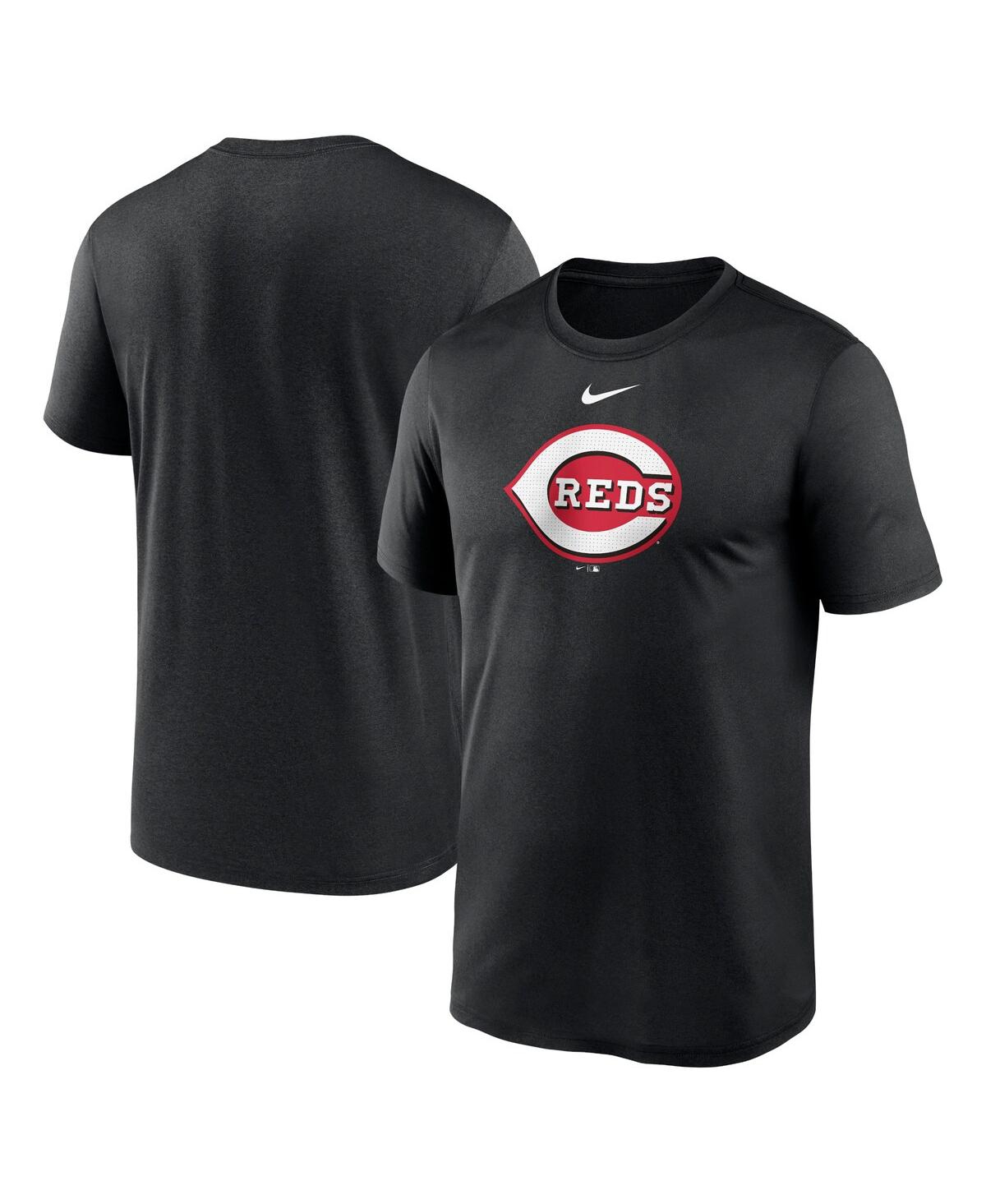 Shop Nike Men's  Black Cincinnati Reds Legend Fuse Large Logo Performance T-shirt