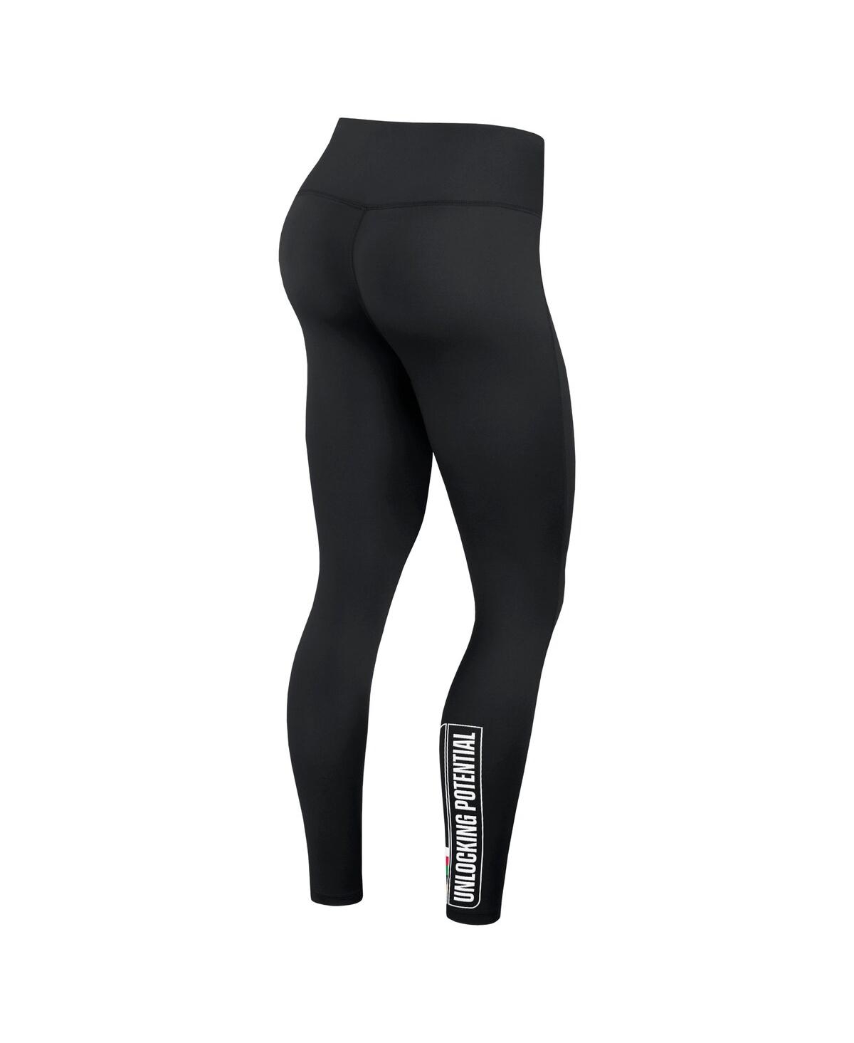 Fanatics Branded Black Olympic Games Union Bar Side Down Leggings In Black