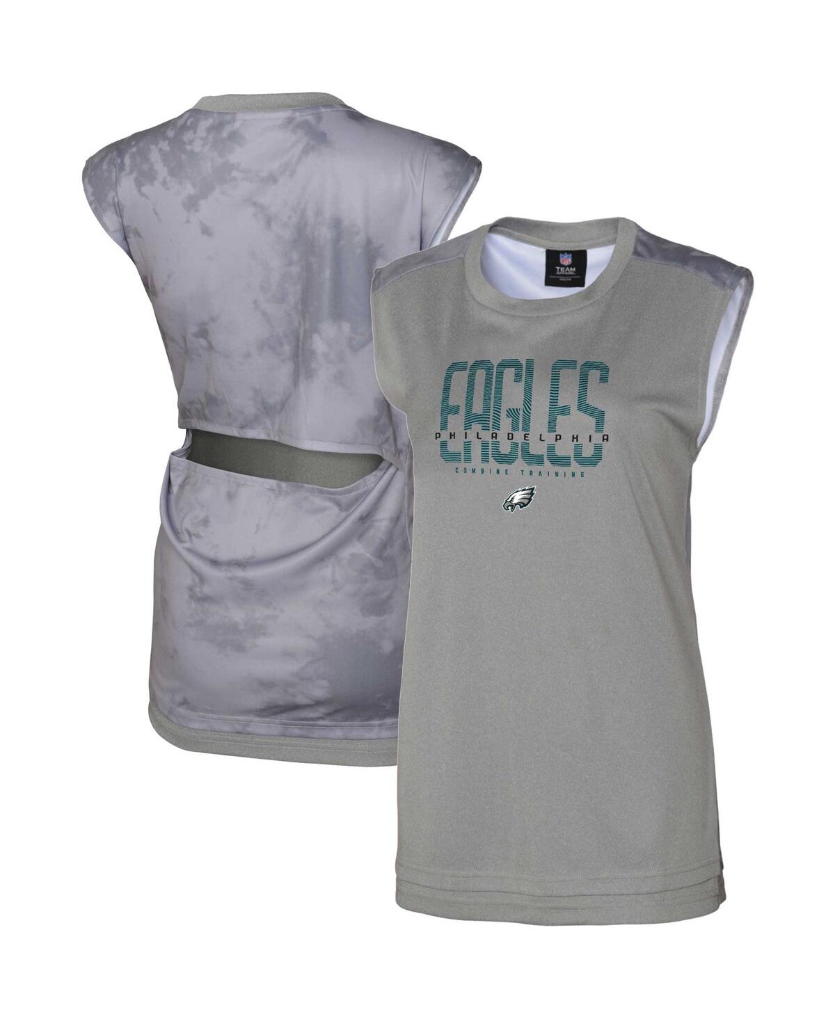 Shop Outerstuff Women's Gray Philadelphia Eagles No Sweat Tank Top