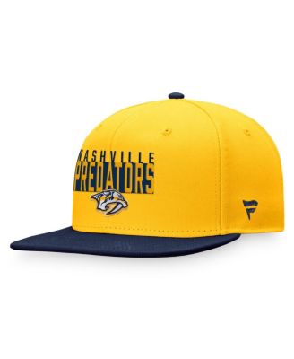 Men's Gold, Navy Nashville Predators Fundamental Colorblocked Snapback Hat