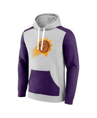 Men's Gray, Purple Phoenix Suns Arctic Colorblock Pullover Hoodie