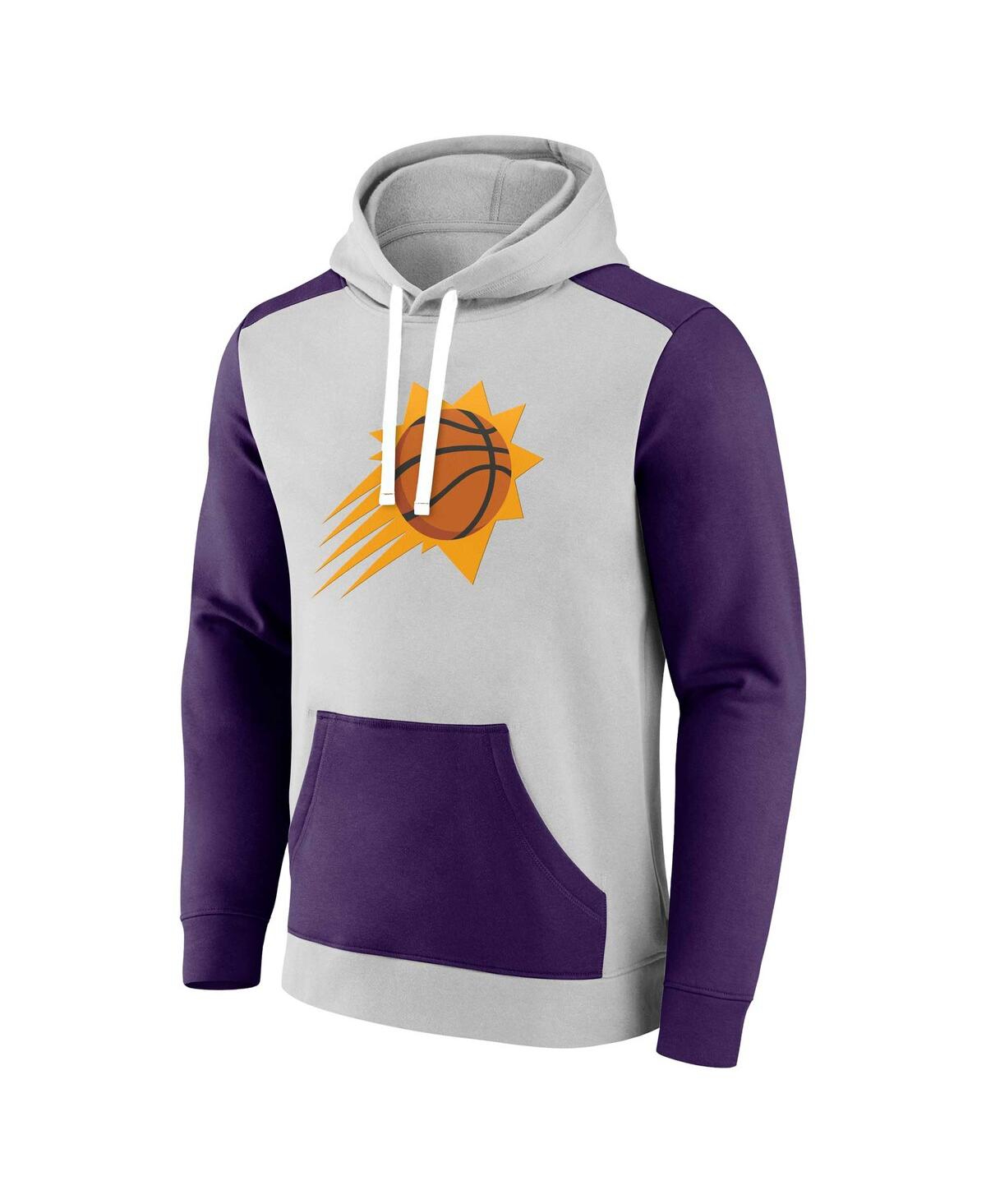 Men's Fanatics Purple Phoenix Suns Arctic Colorblock Pullover Hoodie - Purple