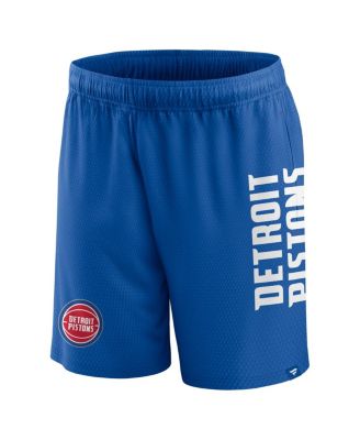 Men's Blue Detroit Pistons Post Up Mesh Shorts