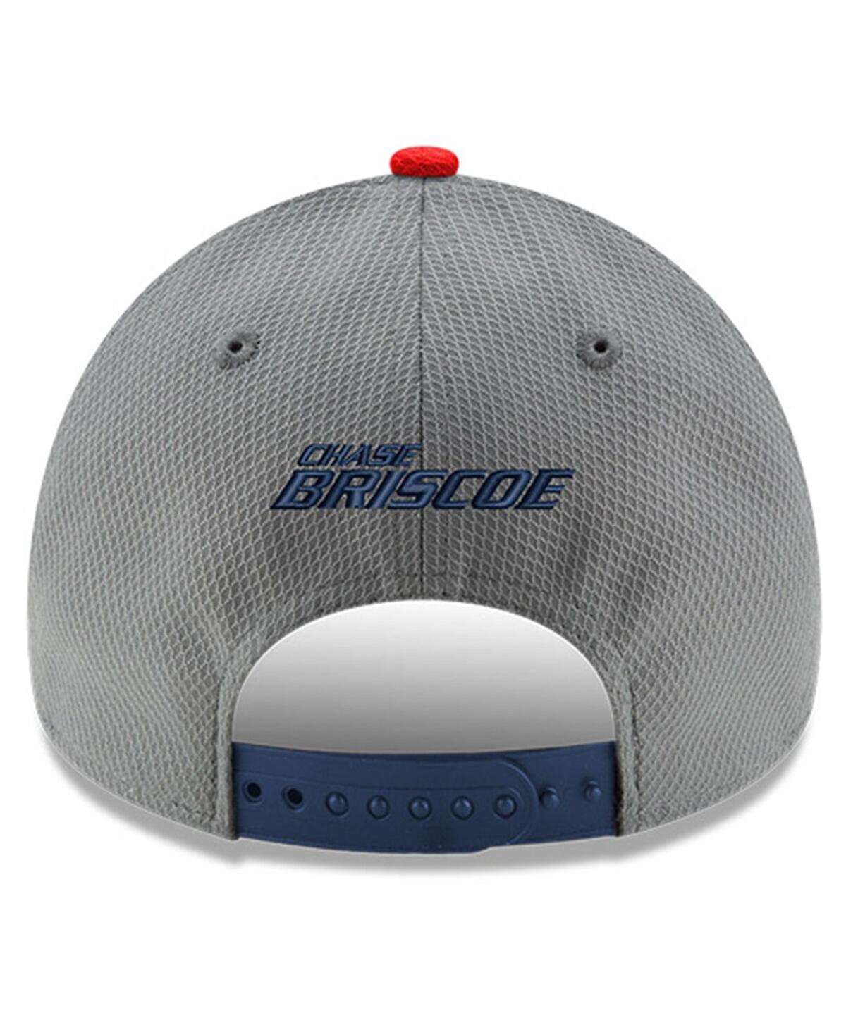 New Era Men's  Gray, Navy Chase Briscoe Salute 9forty Adjustable Hat In Gray,navy