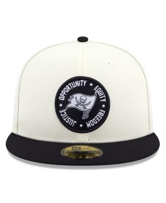 Men's Cream, Black Tampa Bay Buccaneers 2022 Inspire Change 59FIFTY Fitted Hat