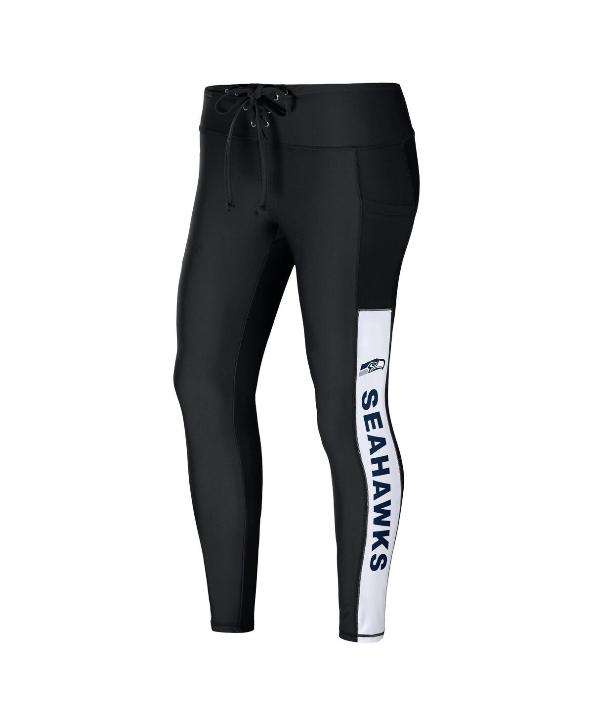 Shop Wear By Erin Andrews Women's  Black Seattle Seahawks Leggings