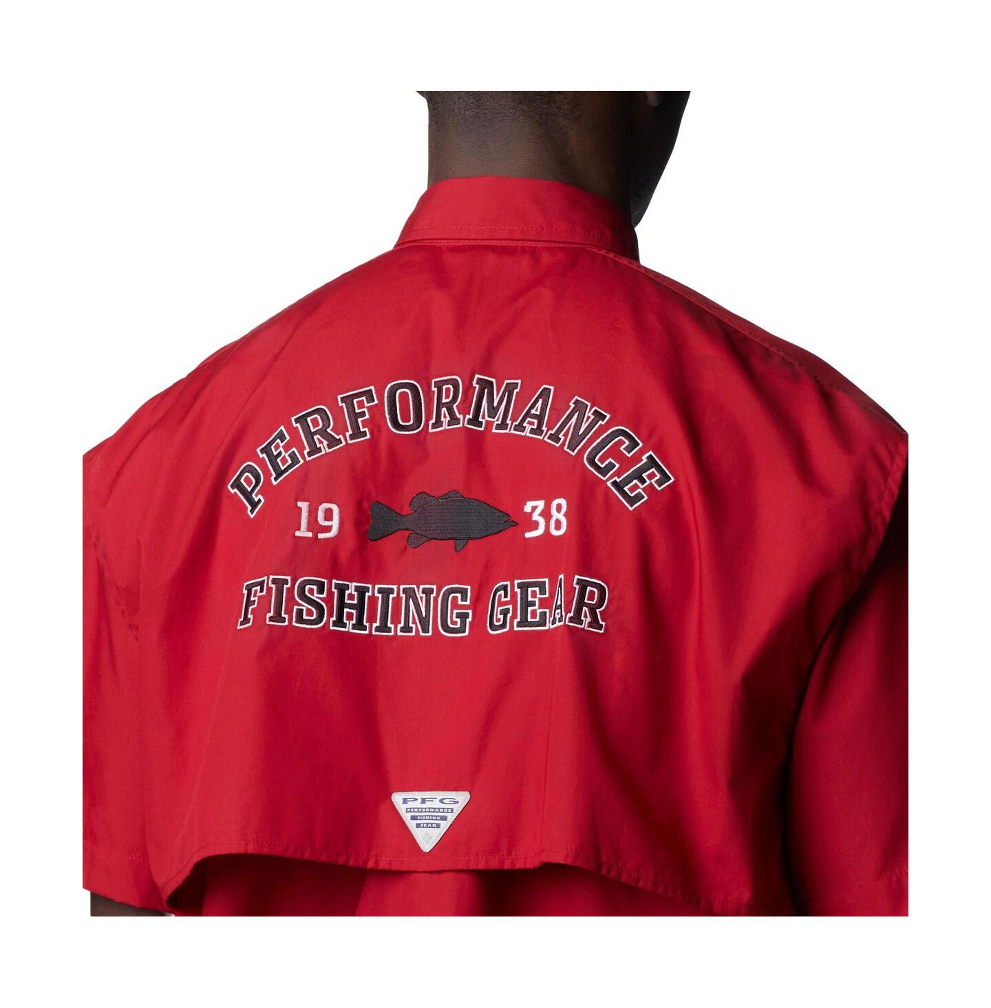 Мужская рубашка Columbia Crimson Oklahoma Sooners Bonehead Button-Up — фото 2