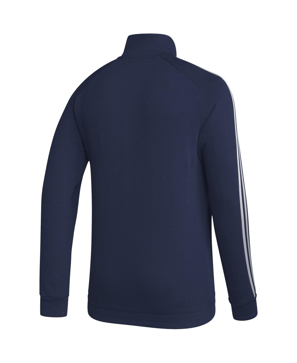 Shop Adidas Originals Men's Adidas Navy Colorado Avalanche Raglan Full-zip Track Jacket
