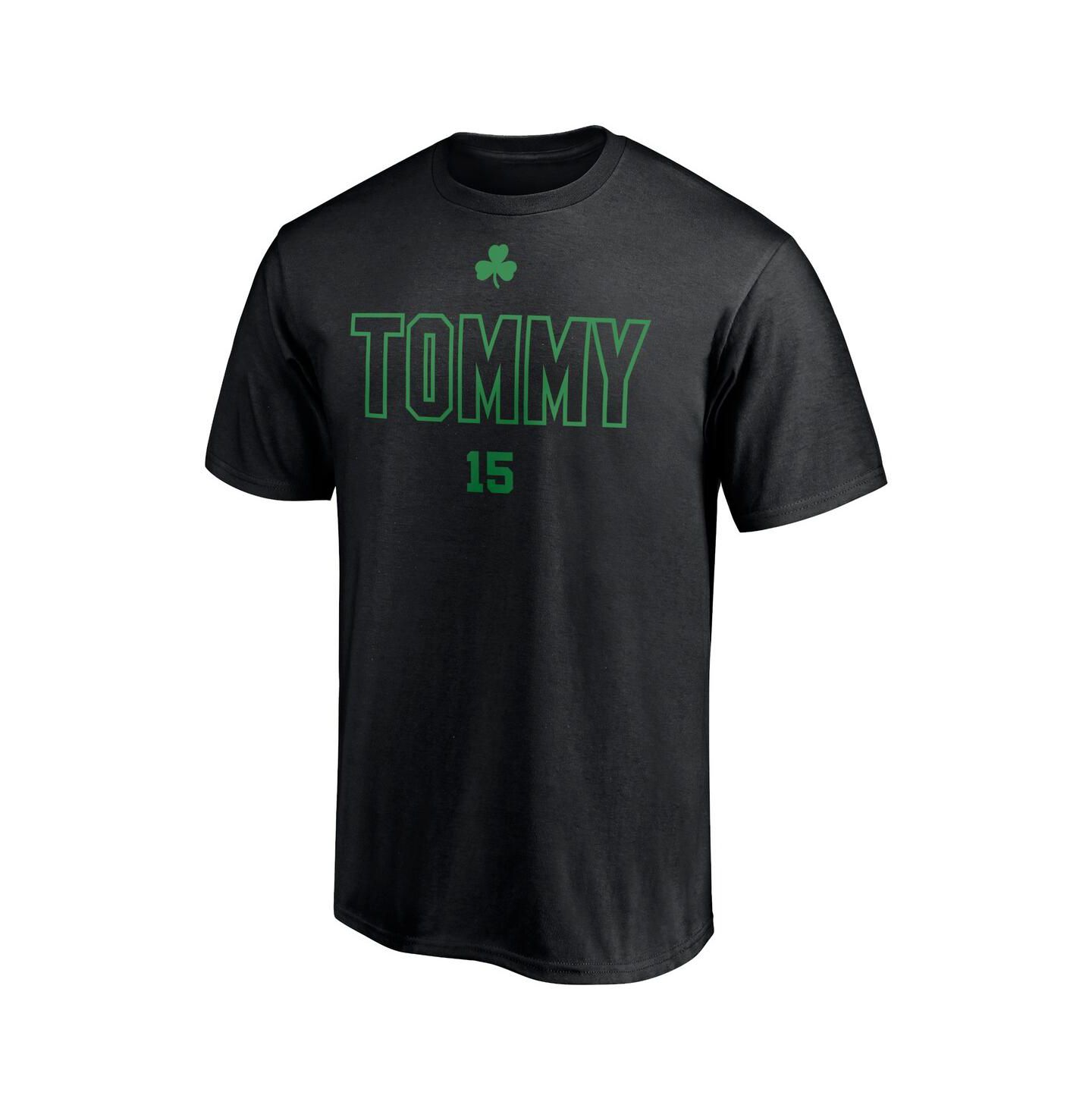 Мужская футболка Fanatics Tom Heinsohn Black Boston Celtics — фото 3