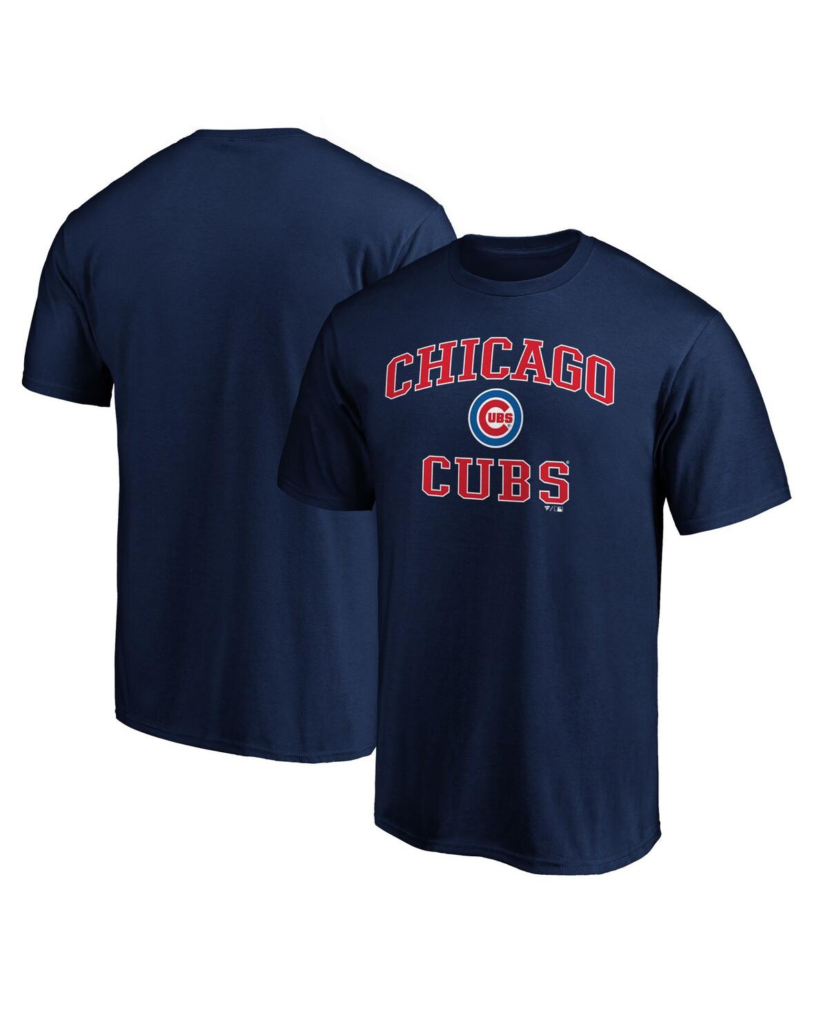 Shop Fanatics Men's  Navy Chicago Cubs Team Heart & Soul T-shirt