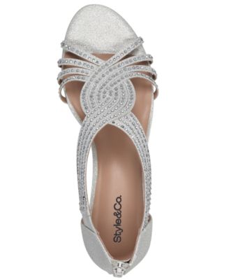 Women's Ginifur Embellished Strappy Wedge Sandals, Created for Macy's