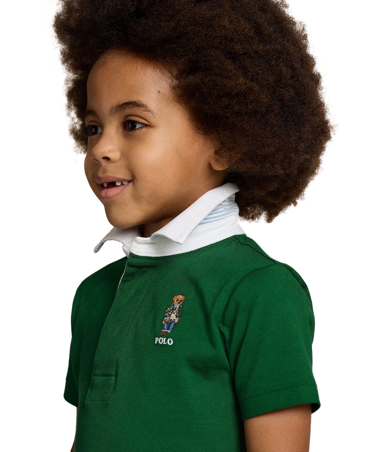 Polo Ralph Lauren Toddler and Little Boys Polo Bear Cotton Rugby Polo Shirt