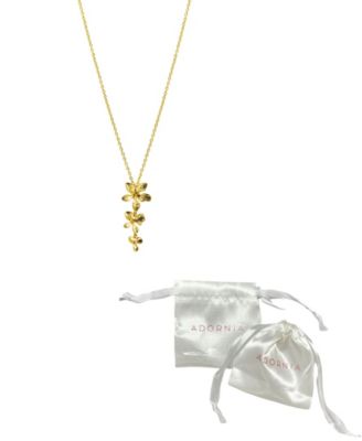 14K Gold-Plated 3-Petal Necklace
