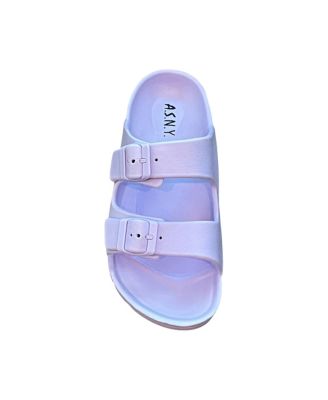 Comfort Slides Double Buckle Adjustable Scooby Flat Sandals