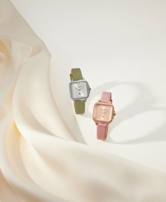 Women's Grosvenor Green Leather Watch 28mm