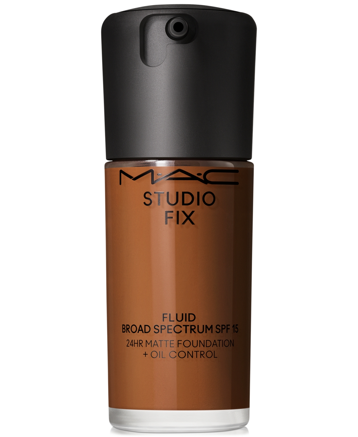 Mac Studio Fix Fluid Spf 15 24hr Matte Foundation + Oil Control, 1 Oz. In Nw47 (deep Auburn With Neutral Undertone