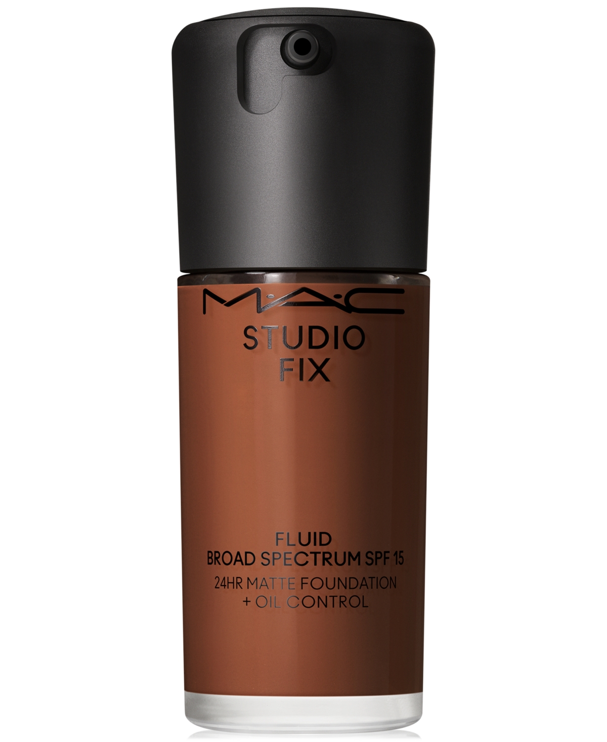 Mac Studio Fix Fluid Spf 15 24hr Matte Foundation + Oil Control, 1 Oz. In Nc63 (dark Deep Rich Brown With Neutral