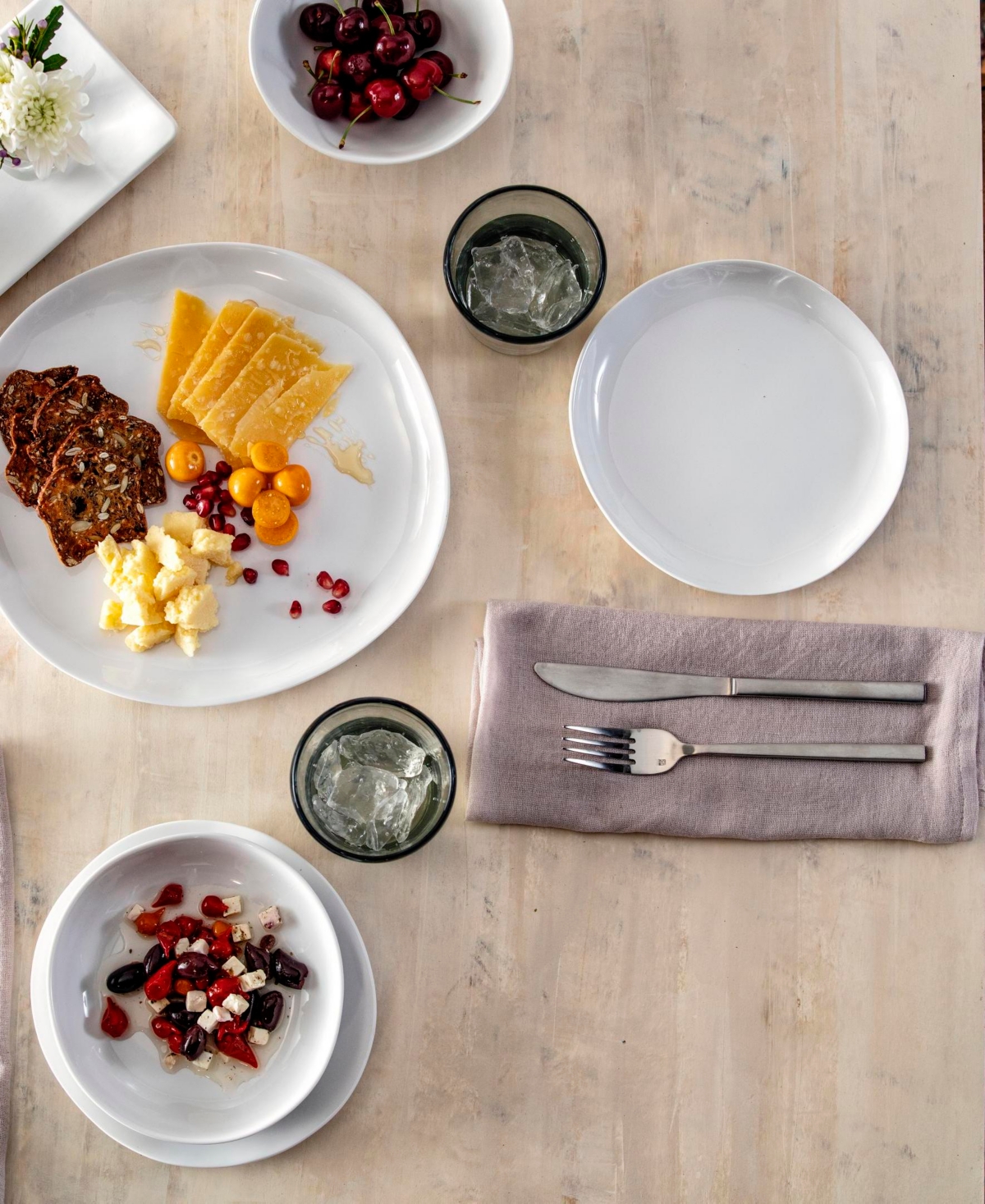 Fortessa Melamine Sandia Cereal Bowl, Set Of 6 In Bianco