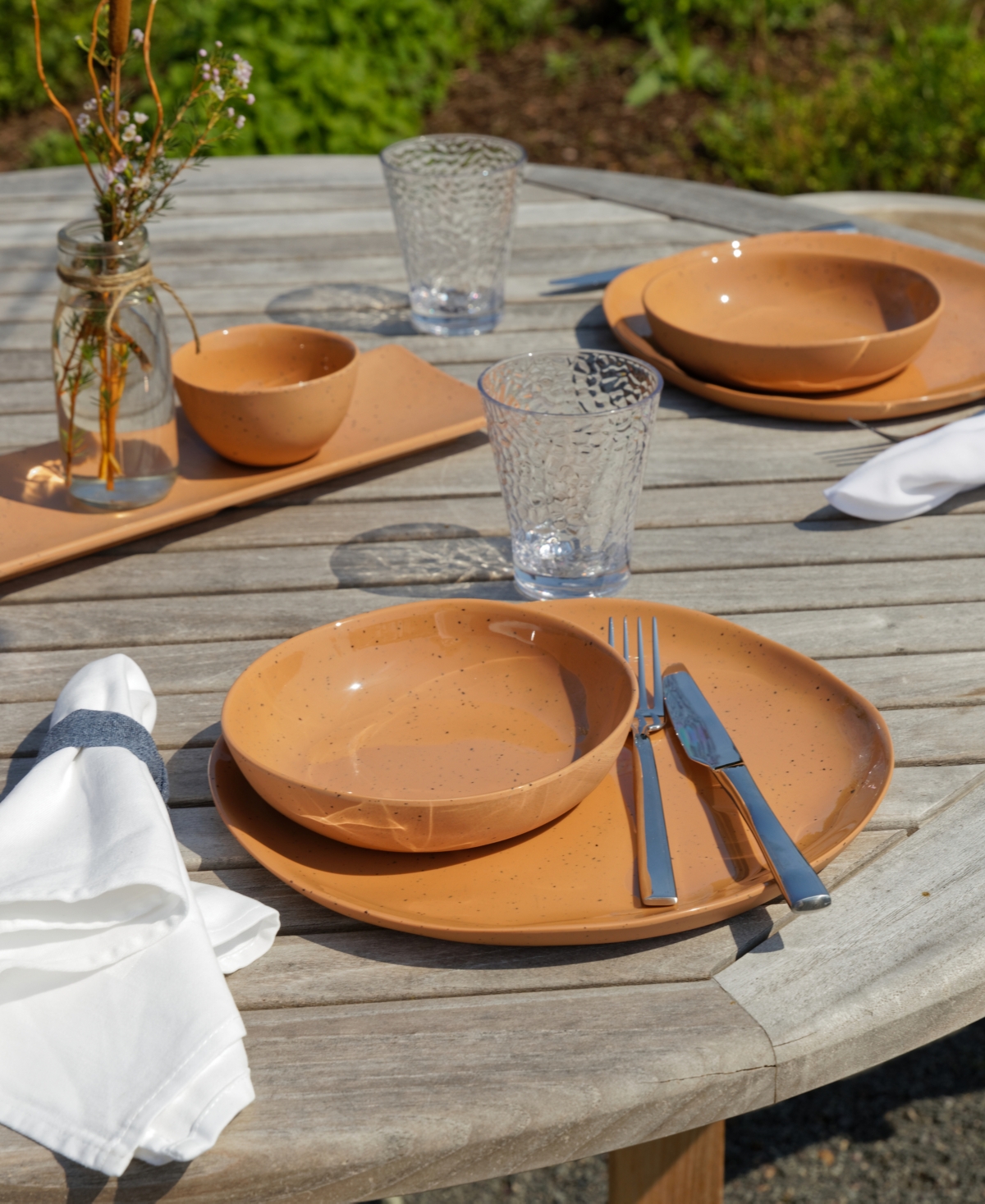 Fortessa Melamine Sandia Rectangle Platter 14" In Bianco