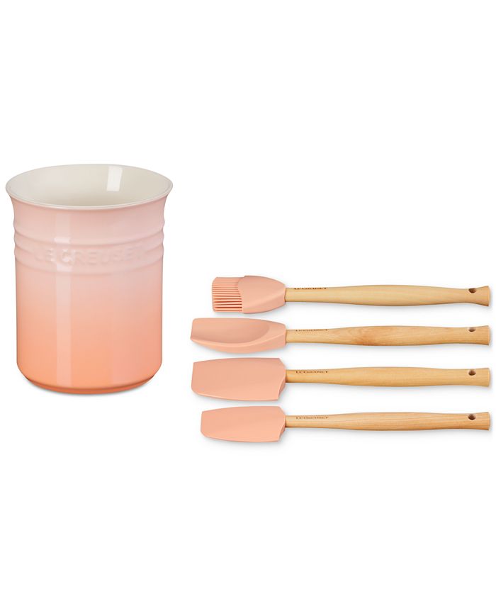 Le Creuset 5 Piece Utensil Set with Stoneware Utensil Crock Macy's