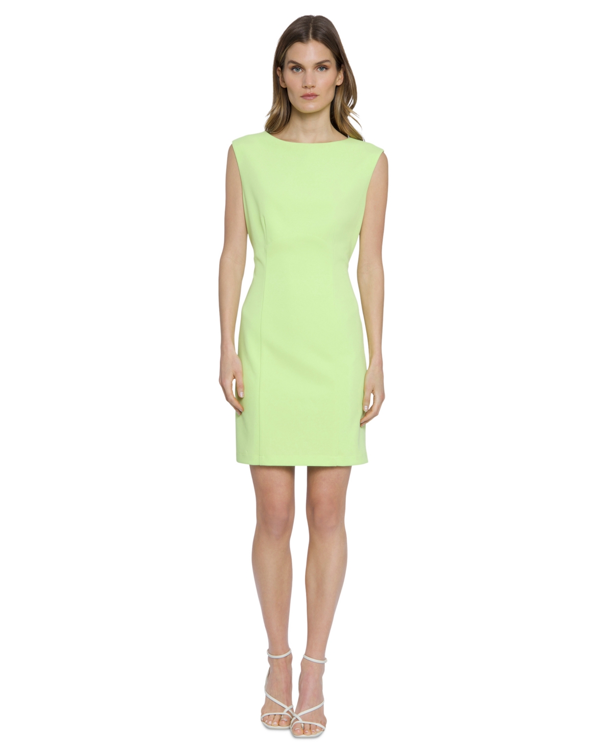 Shop Donna Morgan Women's Cutout-back Mini Dress In Sharp Green