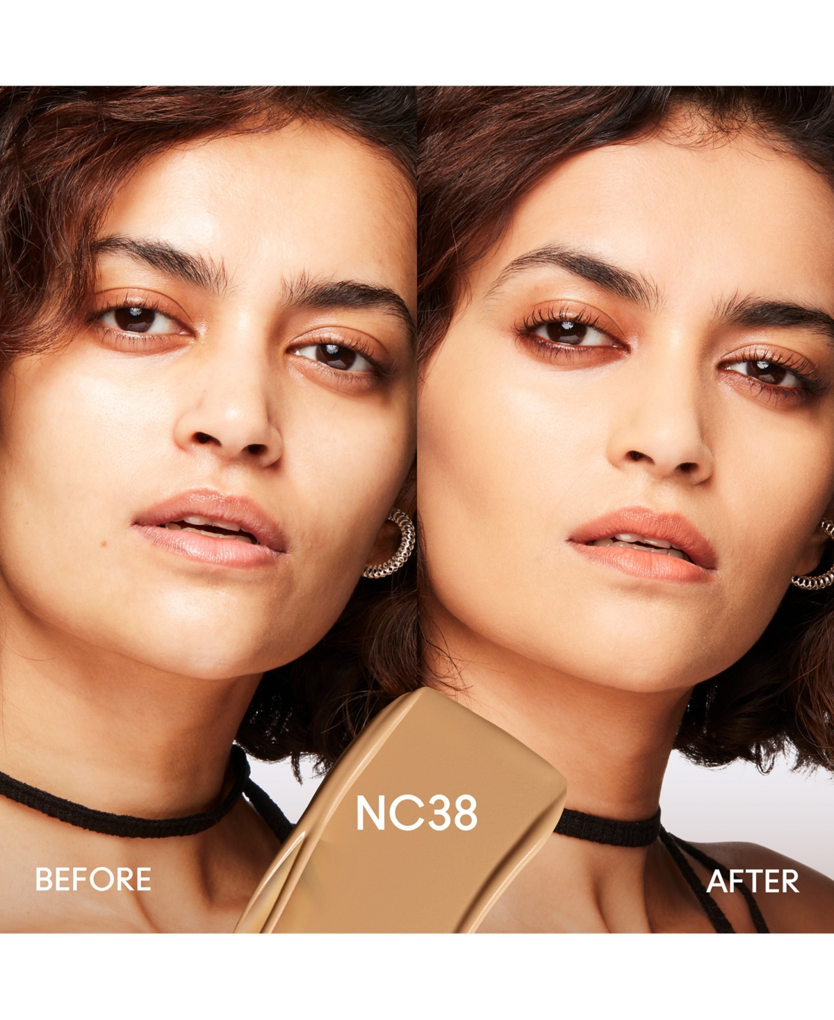 Mac Studio Fix Fluid Spf 15 24hr Matte Foundation + Oil Control, 1 Oz. In Nc38 (medium Beige With Peach Undertone