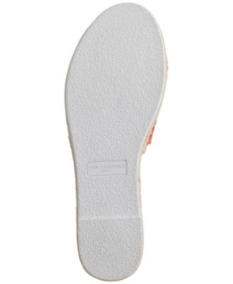 Cherie Logo Slip-On Espadrille Platform Slide Sandals