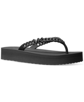 Michael Kors Zaza Slip-On Platform Flip Flop Sandals - Macy's