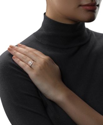 Star Wars Diamond Ahsoka Star Wars Ring (1/4 ct. t.w.) in Sterling Silver & Rose Gold-Plate