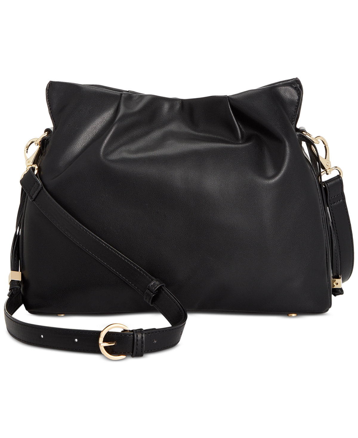 Shop On 34th Bradlie Solid Shoulder Bag, Created For Macy's In Black