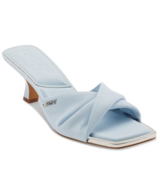 Oli Basic slide- leather sandal selling light blue, women sandals, gift for her