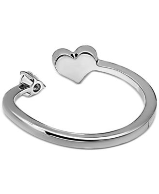 Cubic Zirconia Heart Bypass Toe Ring, Created for Macy's