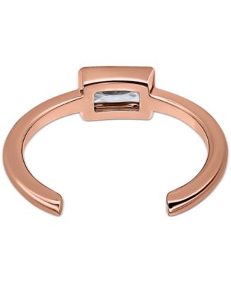 Cubic Zirconia Baguette Bezel Toe Ring, Created for Macy's