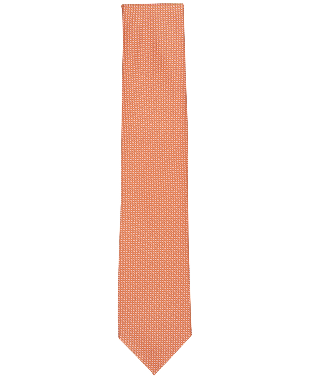 Shop Club Room Men's Elm Solid Textured Tie, Created For Macy's In Orange