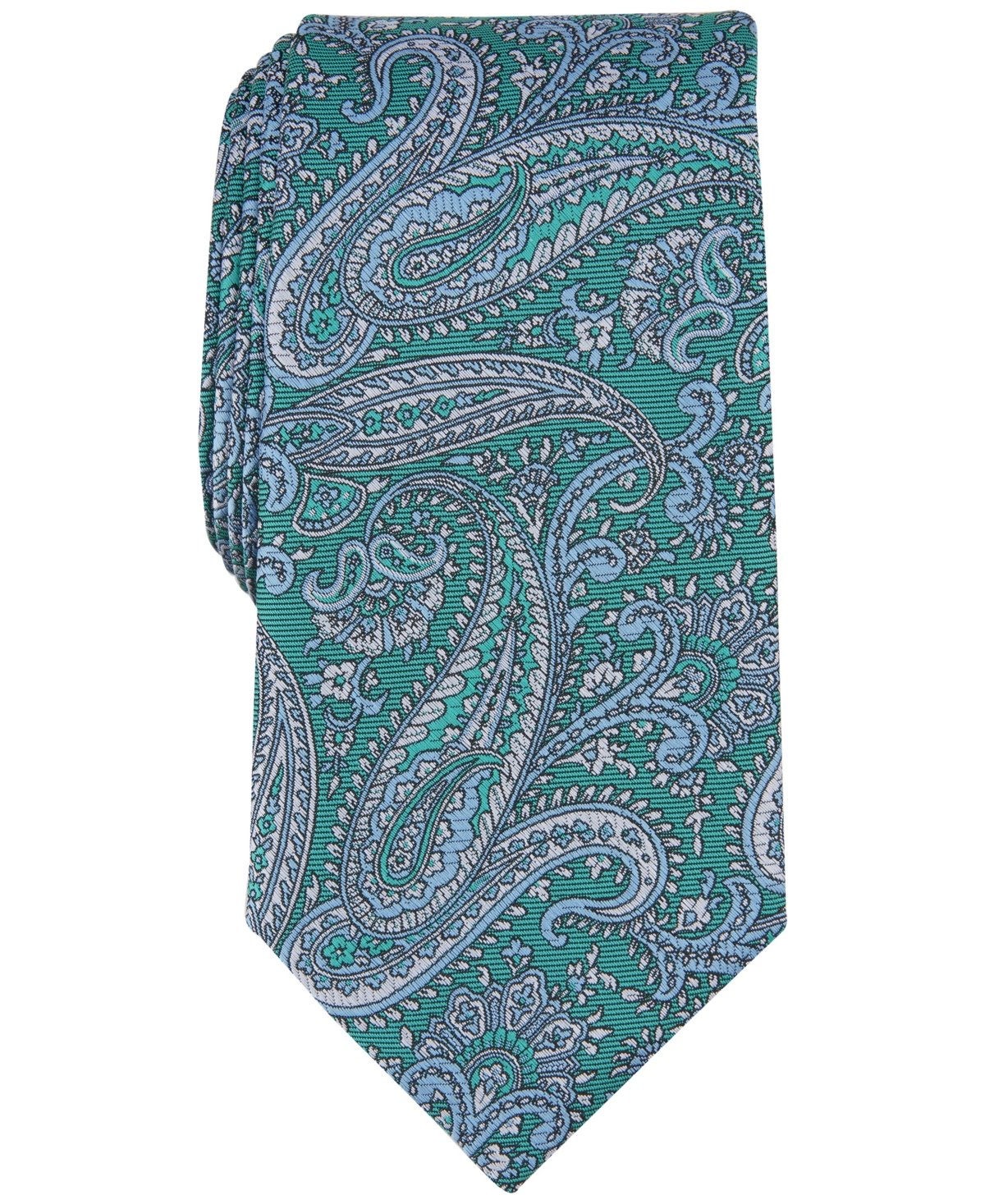 Men's Zachary Paisley Tie, Created for Macy's - Mint