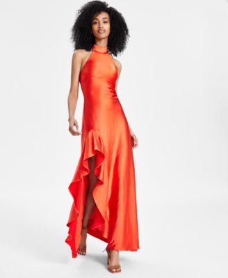 Taylor - Women's Ruffled Halter Gown
