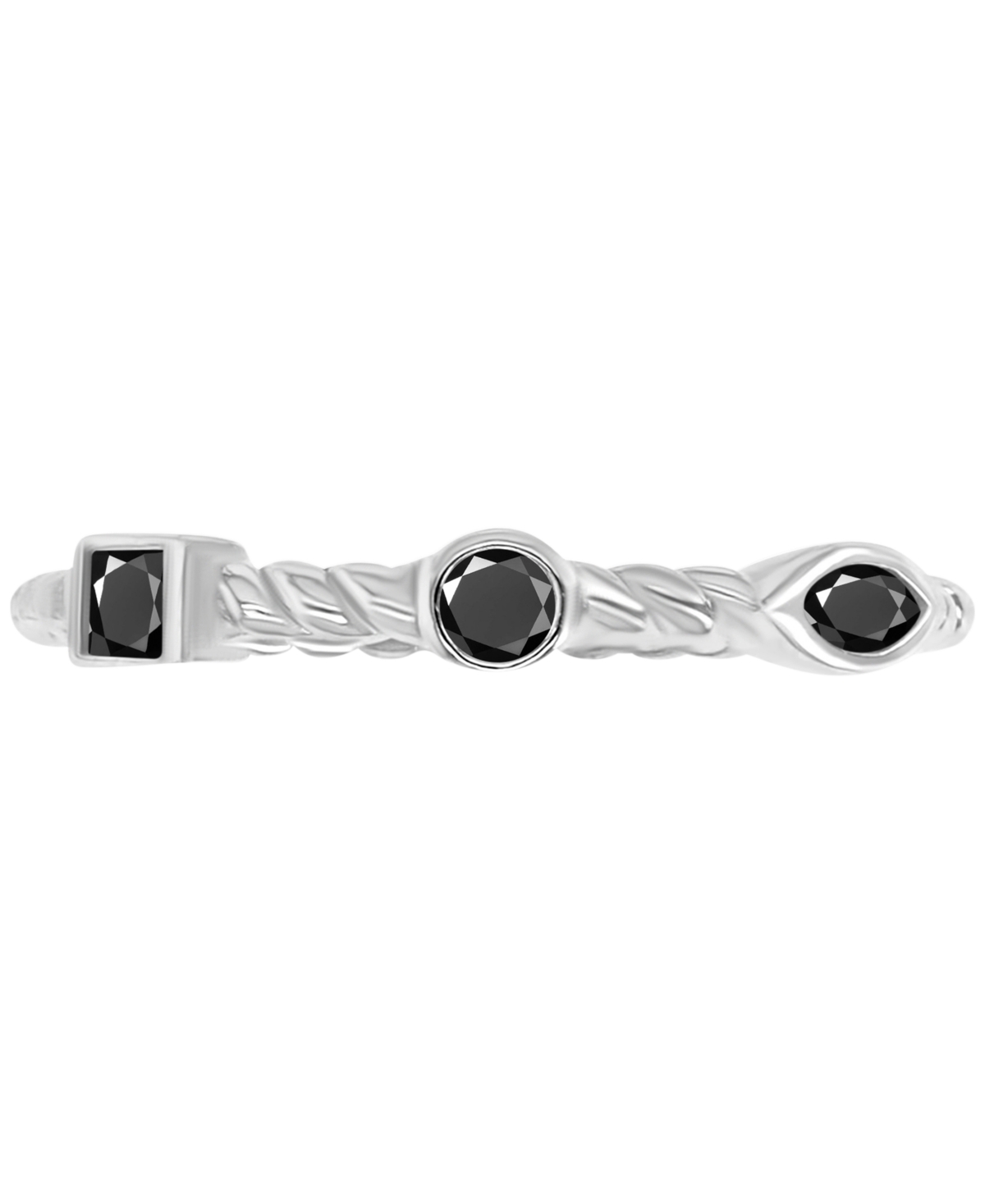 4-Pc. SetStack Rings (2-1/20 ct. t.w.) in Sterling Silver - Black Spinel
