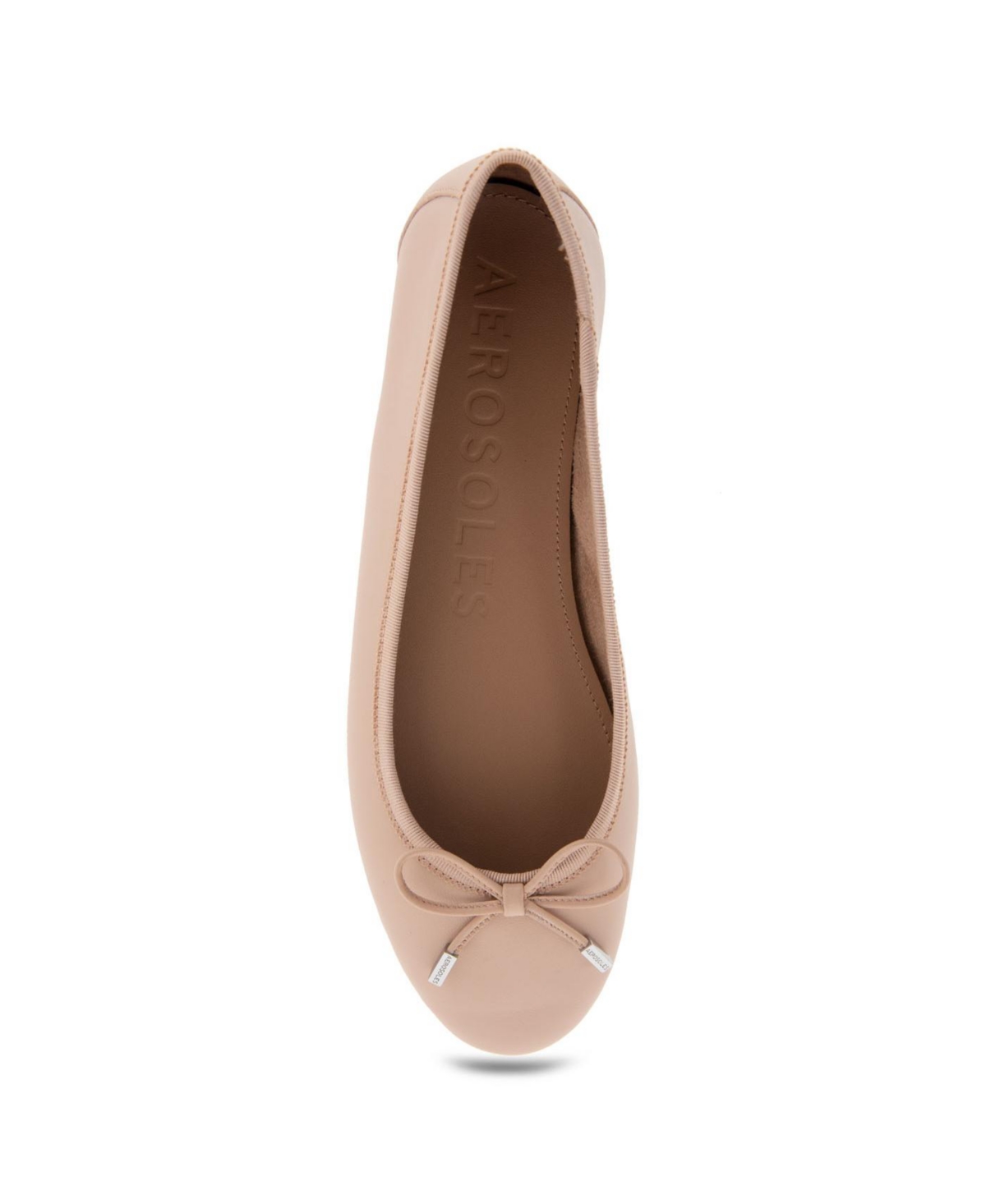 Shop Aerosoles Women's Pia Casual Ballet Wedge Flats In Cipria Leather