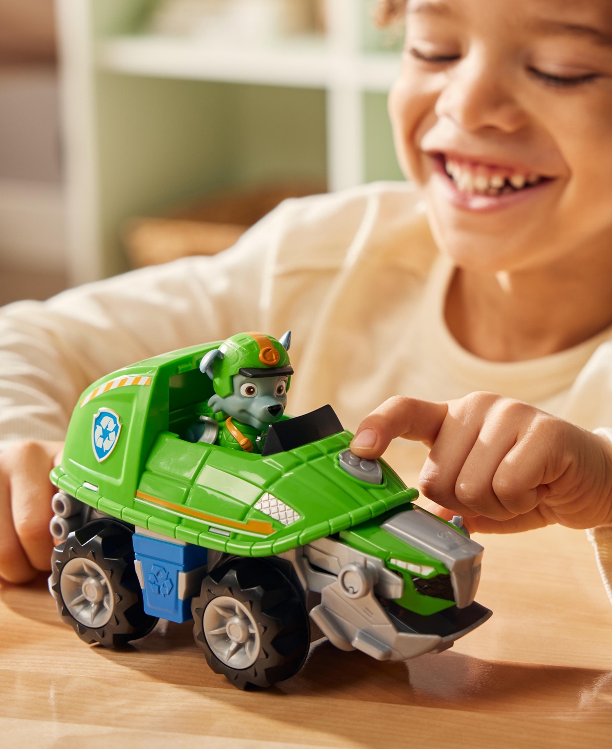 Shop Paw Patrol Jungle Pups, Rocky Snapping Turtle Vehicle, Toy Truck With Collectible Action Figure In Multi-color