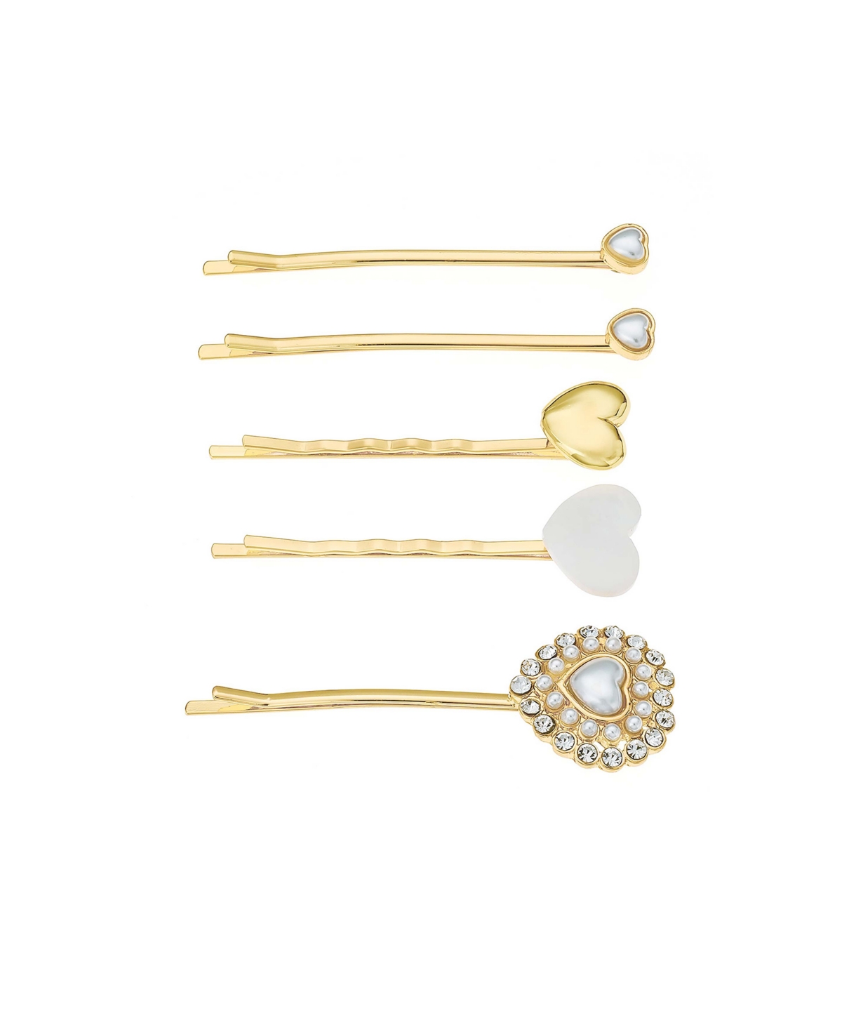 Lonely Hearts Club Hair Pin Set - Gold