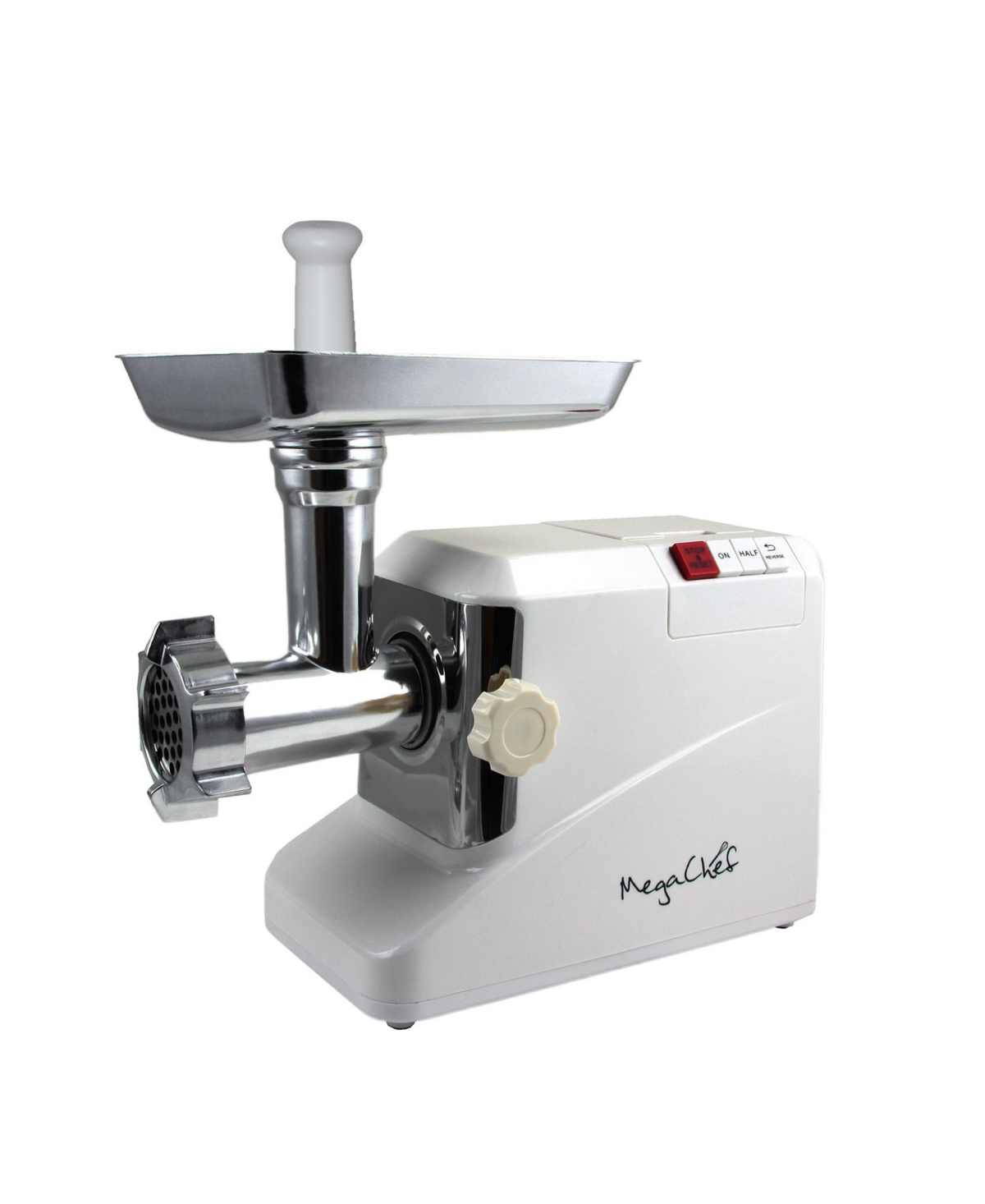 Megachef 1800 Watts Automatic Meat Grinder For Household Use In White