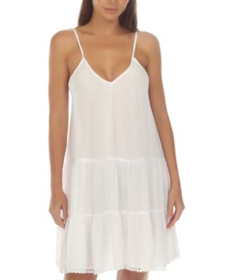 Women's Tiered Sleeveless Cover-Up Dress