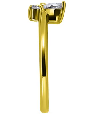 Cubic Zirconia Butterfly Toe Ring, Created for Macy's