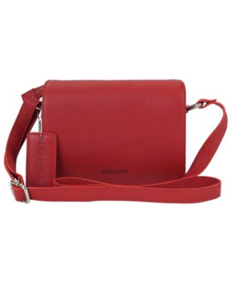 Pebble Leather Connie Crossbody Handbag