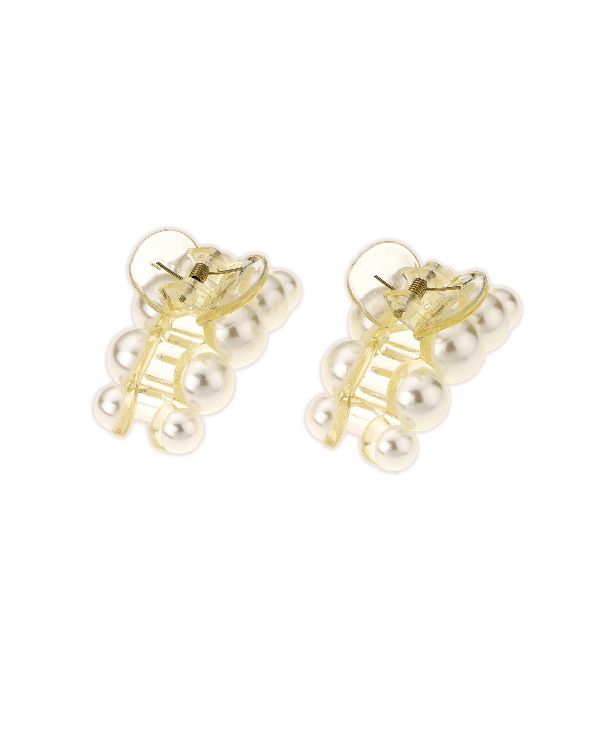 Imitation Pearl Hair Claw Set of 2 - Gold