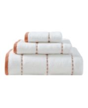 MARTHA STEWART 100% Cotton Bath Towels Set of 6 Piece, 2 Bath Towels, 2 Hand Towels, 2 Washcloths, Quick Dry Towels, Soft & Absorbent, Bathroom