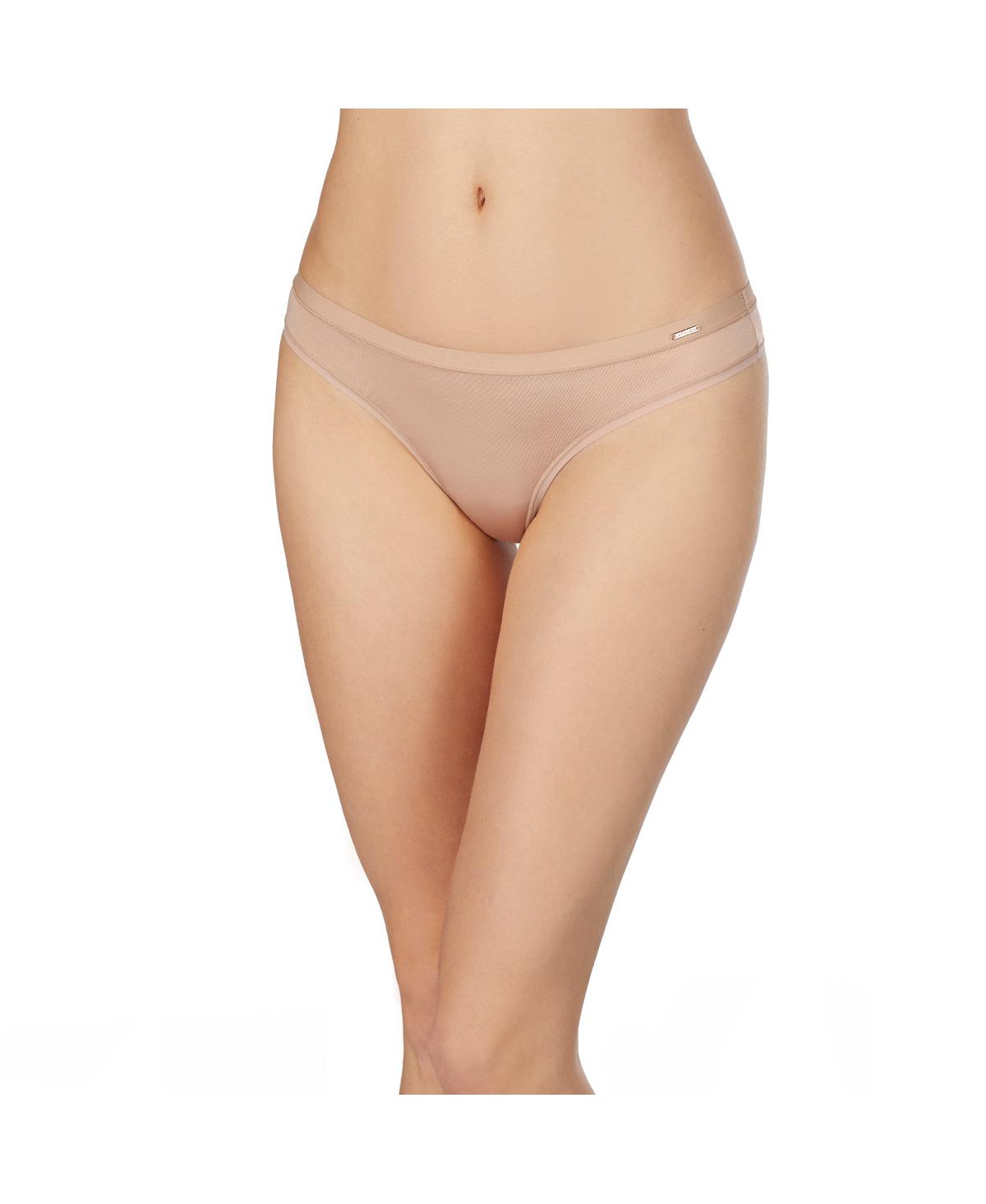Shop Le Mystere Women's Infinite Comfort Thong In Natural